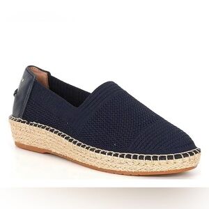 Cole Haan Flats Cloudfeel Stretch Knit Espadrille Navy Blue Shoes Women’s 8